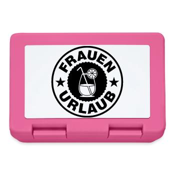 Frauen Urlaub Cocktail - Brotdose - Pink - Vorne