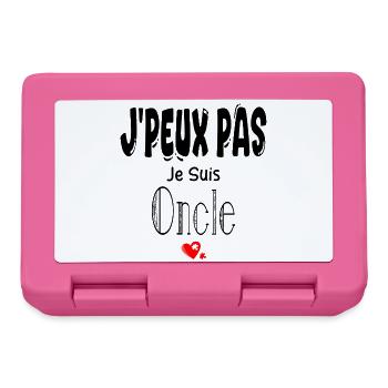 J'Peux Pas Je suis Oncle - Boîte à goûter - rose - Devant