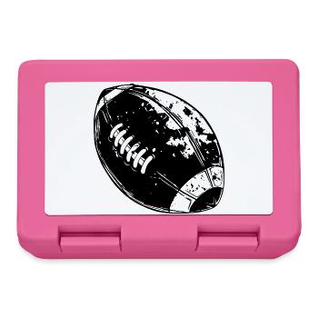 American Football Ball - Lunchbox - pink - Front