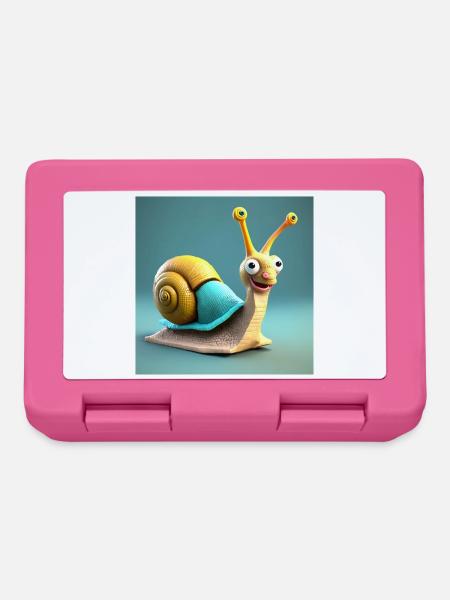 Schnecke, Schnecke, Schnecke - Brotdose - Pink