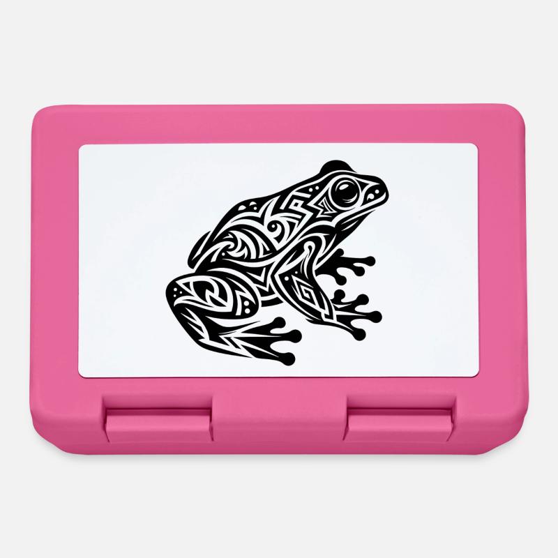 frog tattoo - Lunchbox - pink