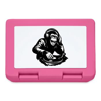 DJ The Monkey Dance Banksy Style - Lunchbox - pink - Front