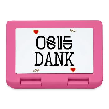 DANKE SAGEN DANKBARKEIT LUSTIG 0815 DANK - Brotdose - Pink - Vorne
