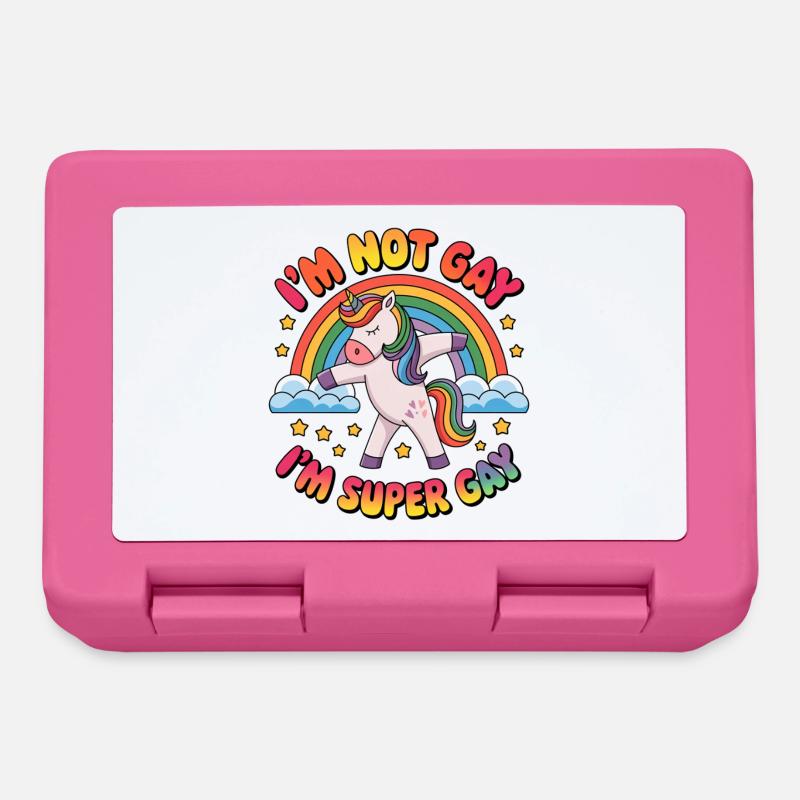 LGBTQ Pride Month - Ich bin nicht schwul, ich bin superschwul - Brotdose - Pink