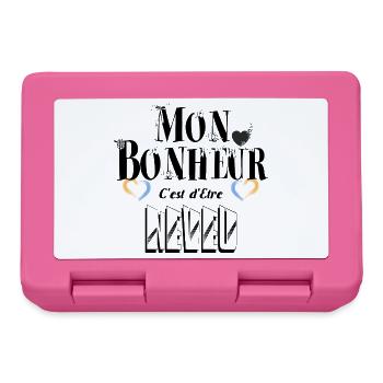 Mon Bonheur C'est d'Etre Neveu - Boîte à goûter - rose - Devant
