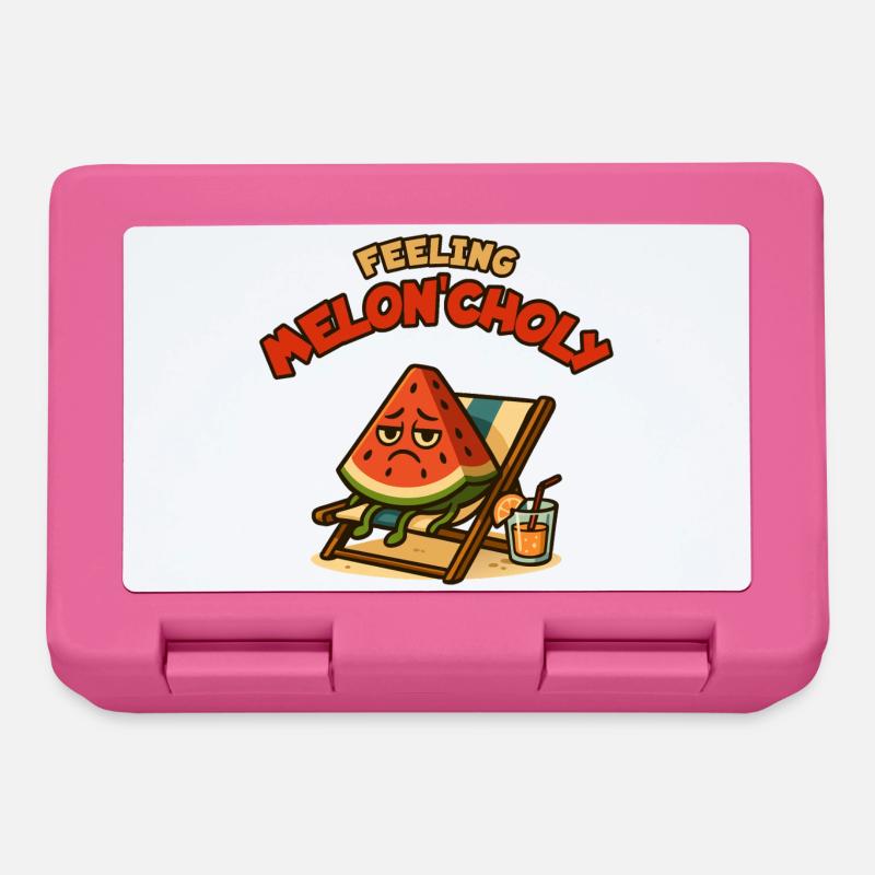 Meloncholie in der Sonne - Brotdose - Pink