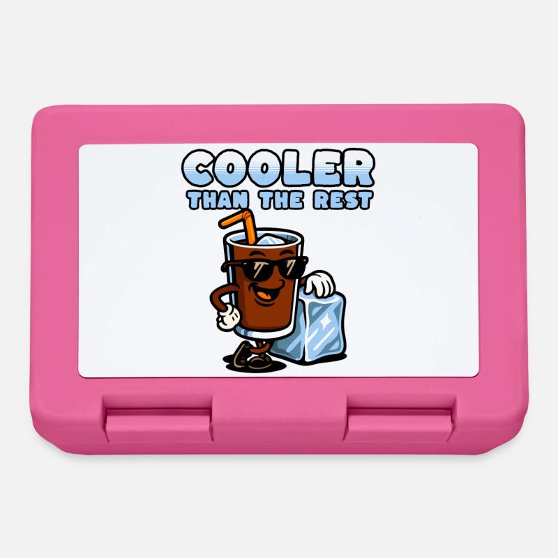 Cola-figur med is og solbriller - Lunchbox - pink