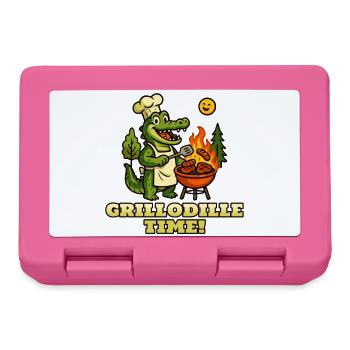 Grillodille-Zeit! - Brotdose - Pink - Vorne