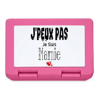 J'Peux Pas Je suis Mamie - Boîte à goûter - rose - Devant