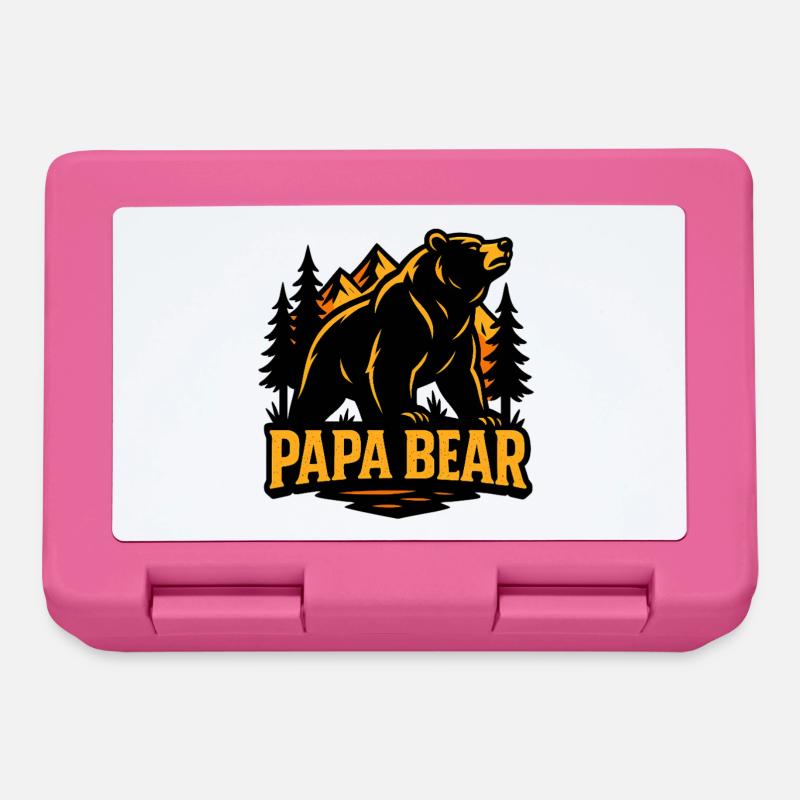 Mächtiger Waldbär - Brotdose - Pink