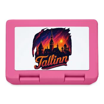 Tallinn Hauptstadt Estland Baltikum Geschenk - Brotdose - Pink - Vorne