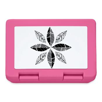Feuilles Étoile - Boîte à goûter - rose - Devant