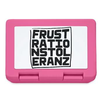 Frustrationstoleranz - Brotdose - Pink - Vorne