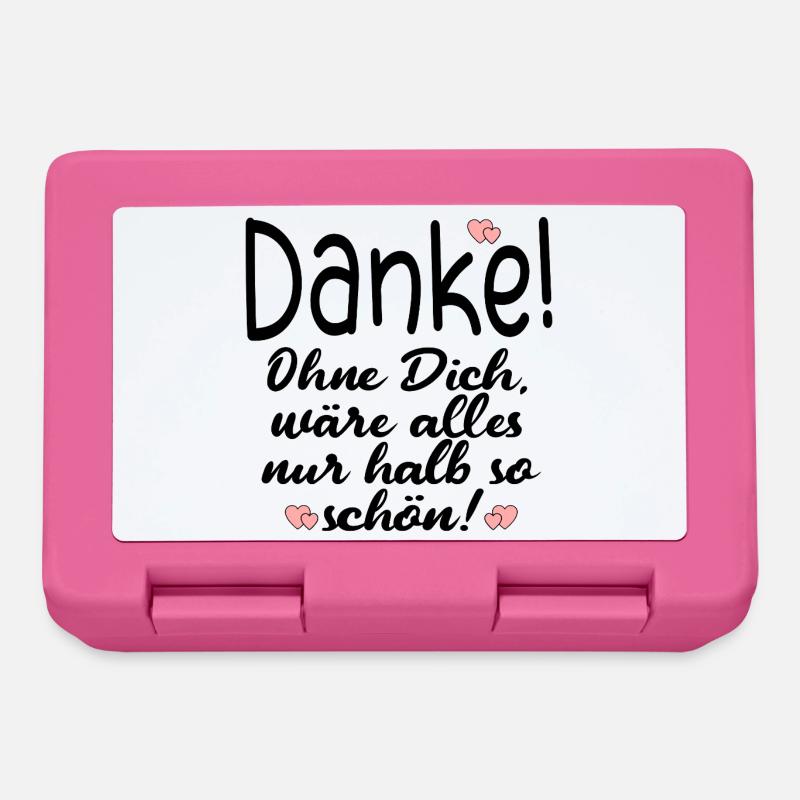 DANKE PARTNERSCHAFT FREUNDSCHAFT - Brotdose - Pink