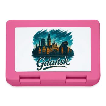 Gdansk Gdańsk Maritime Silhouette Poland Gift - Lunchbox - pink - Front
