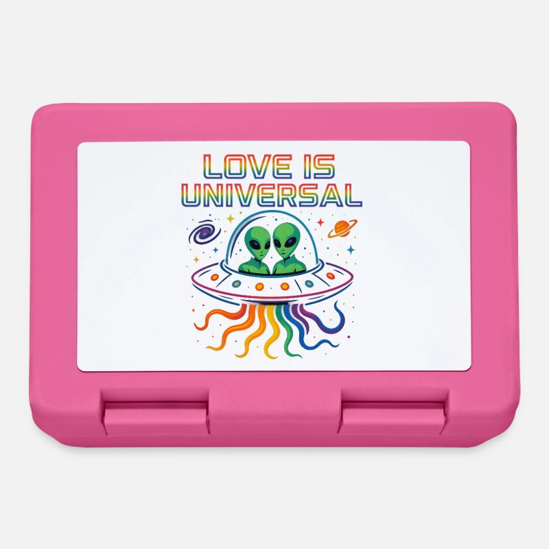 love is universal - Brotdose - Pink