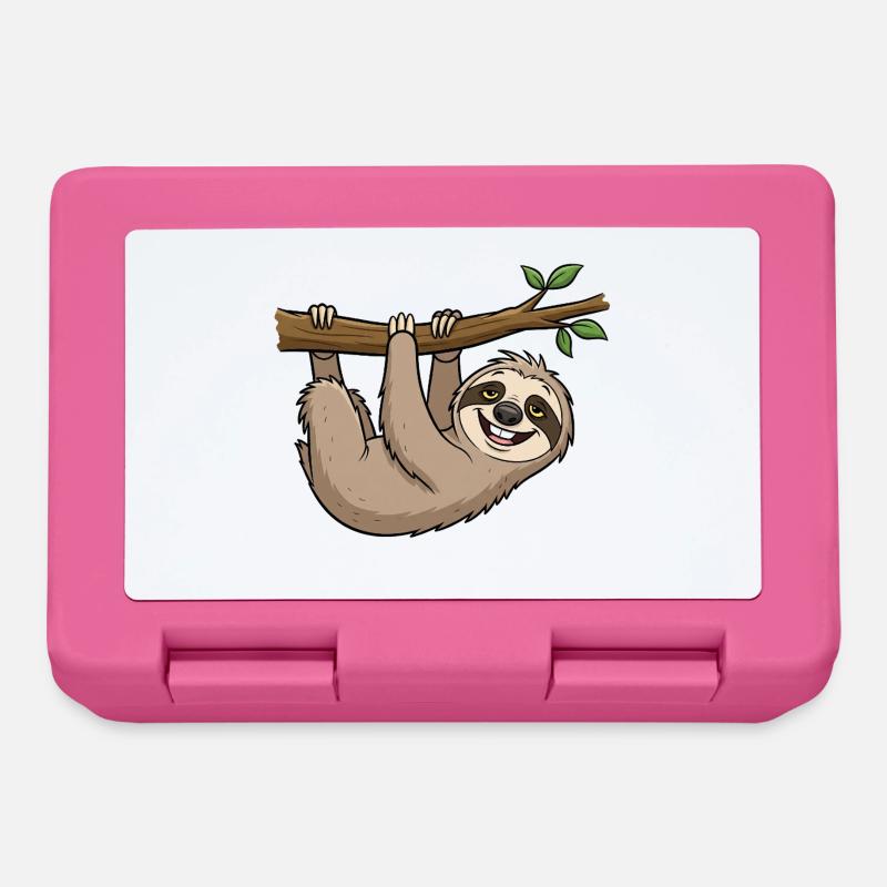 Playful sloth - Lunchbox - pink
