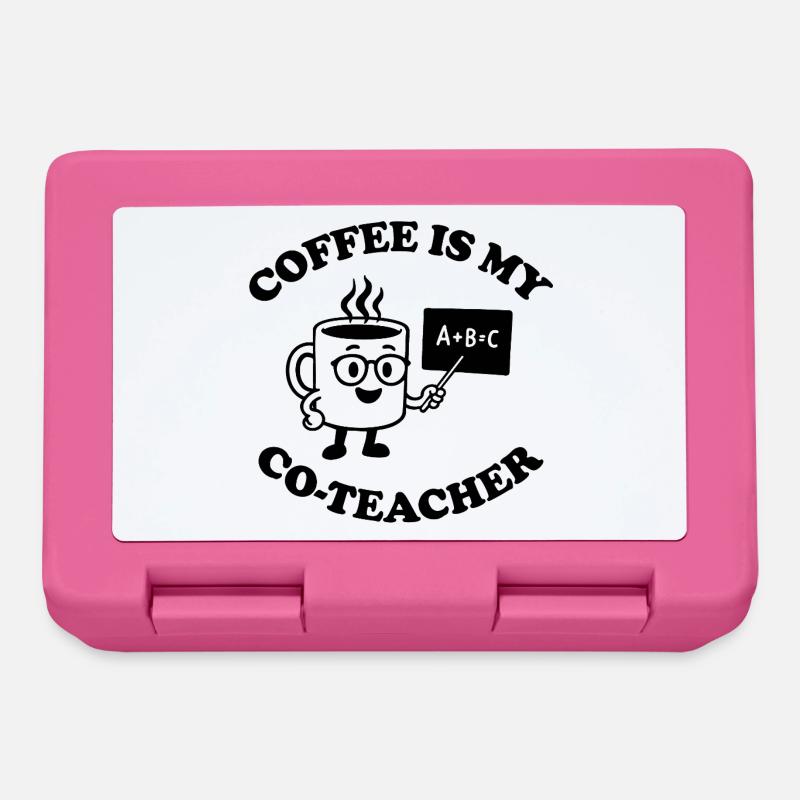 Coffee is my Co-Teacher - Brotdose - Pink