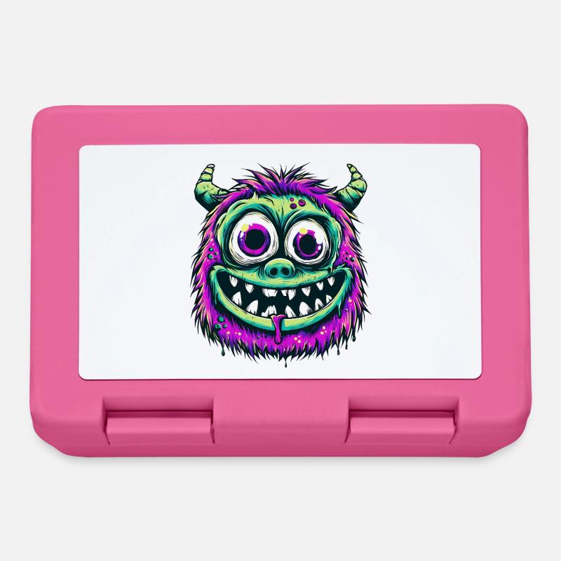 Monstre psychédélique coloré - Boîte à goûter - rose