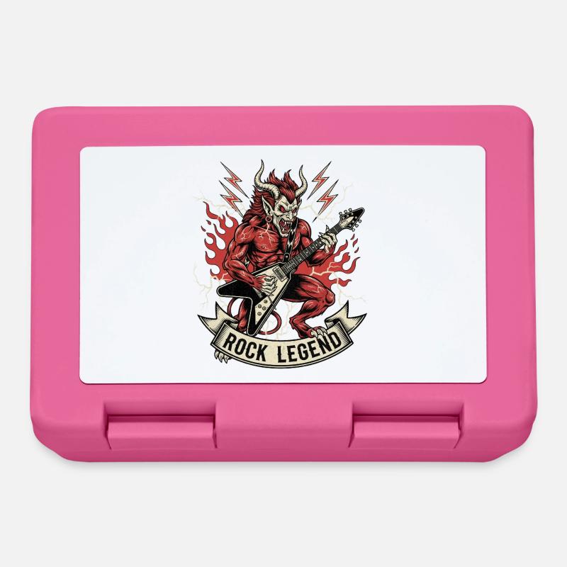 Mythischer Dämonenfels Illustration - Brotdose - Pink