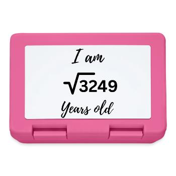 √3249 – 57 and smarter than ever - Lunchbox - pink - Front