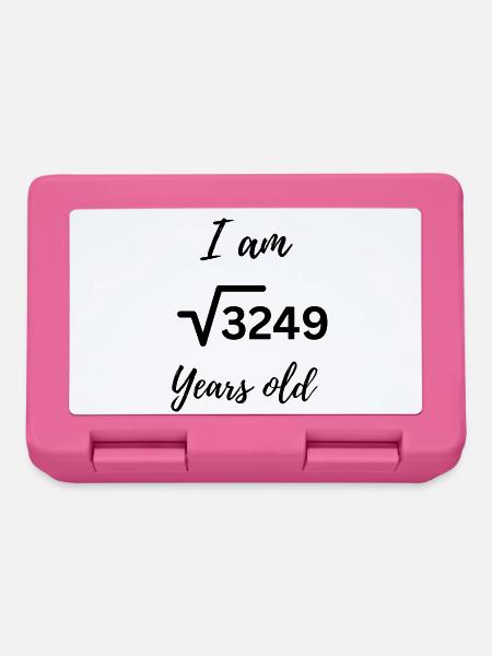 √3249 – 57 und smarter denn je - Brotdose - Pink