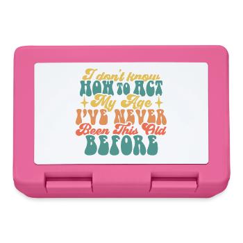 L’âge n’est qu’un chiffre T-shirt de motivation - Boîte à goûter - rose - Devant