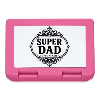Super dad since always - Boîte à goûter - rose - Devant