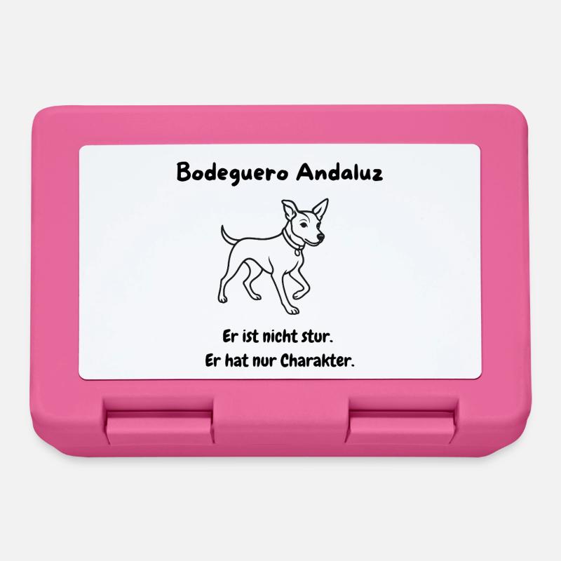 Modernes, minimalistisches Bodeguero-Motiv - Brotdose - Pink