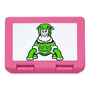 2 Friends Turtle Snail Riding Team Crew - Lunchbox - pink - Front