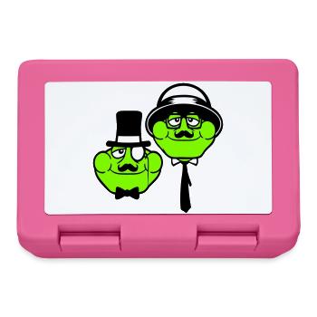 2 Frogs Sir Lunettes Empire Monocle Homme Chapeau Haut de forme - Boîte à goûter - rose - Devant