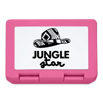 Jungle Star hat logo - Lunchbox - pink - Front