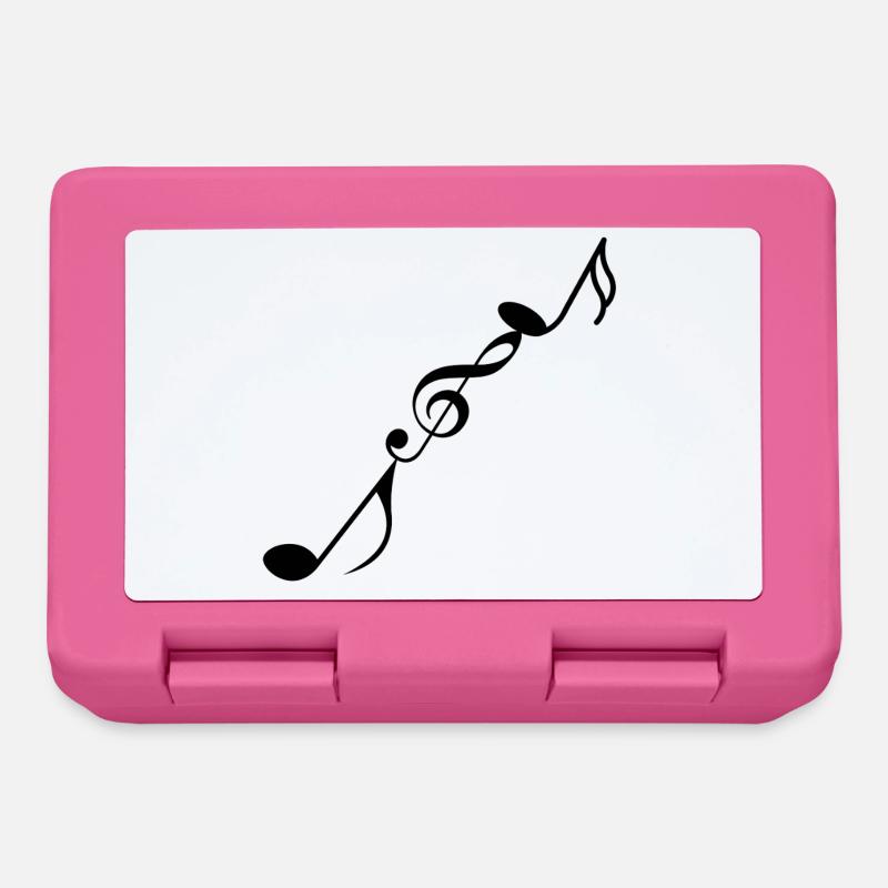 Musical notes - Lunchbox - pink