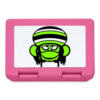 Frog Reggae Music Rasta Hair Hat Jamaica Fun - Lunchbox - pink - Front