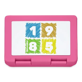 40. Geburtstag Farbige Patches depuis 11/1985 - Boîte à goûter - rose - Devant
