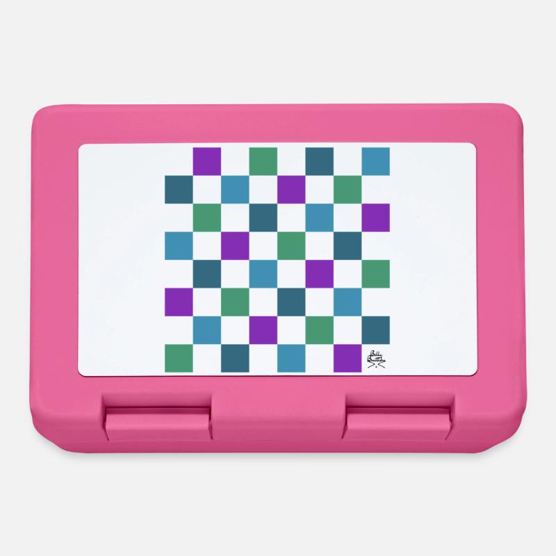 Chessboard - Design by Belly Buitton - Lunchbox - pink