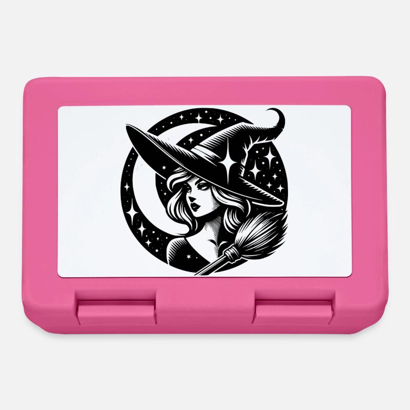 Scary Witch - Lunchbox - pink