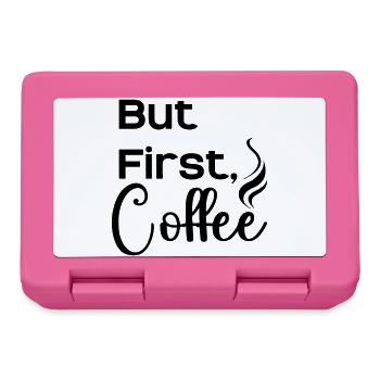 But_First_Coffee_cool - Brotdose - Pink - Vorne
