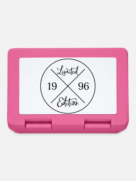 Limited edition 1996 - 30. Geburtstag Geschenk - Brotdose - Pink