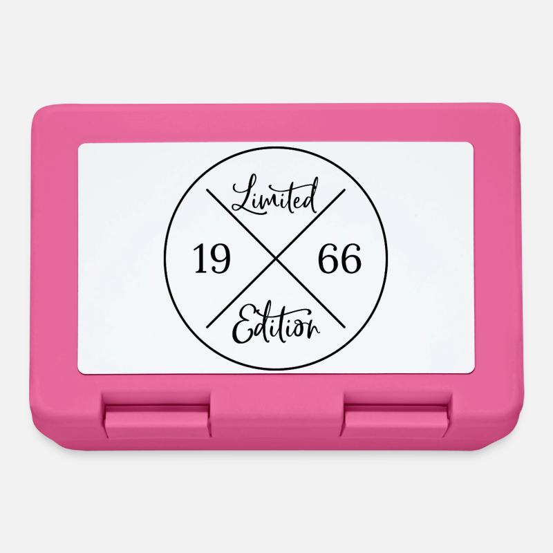 Limited edition 1966 - 60. Geburtstag Geschenk - Brotdose - Pink