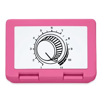 Volume Turn It Up, Lautstärke Musik Party DJ Sound - Brotdose - Pink - Vorne