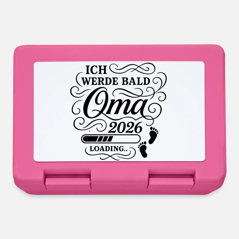 Ich werde bald Oma 2026 - Brotdose - Pink