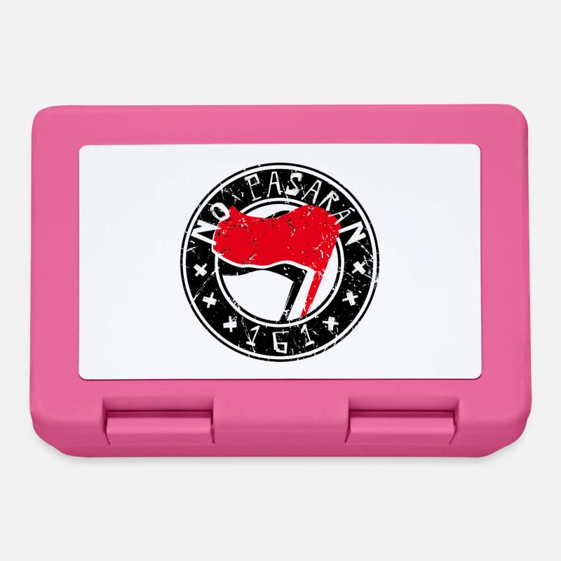 no pasaran 161 logo - Brotdose - Pink
