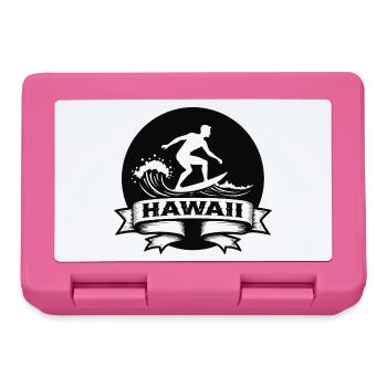 Surfer Hawaii Wellenbanner - Brotdose - Pink - Vorne