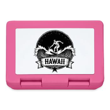 Hawaii Surfer Surfer on Pacific Wave - Lunchbox - pink - Front