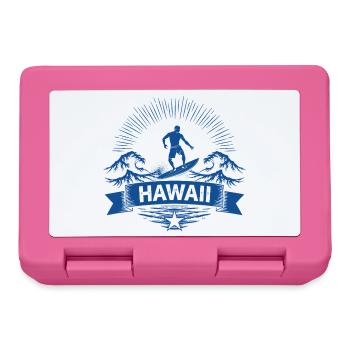 Hawaii Surfer Surfer on Pacific Wave - Lunchbox - pink - Front