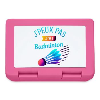 Jpeux Pas Jai Badminton - Boîte à goûter - rose - Devant