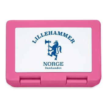 Lillehammer Norway Norwegen - Brotdose - Pink - Vorne