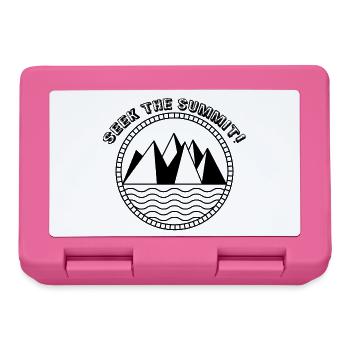 Seek_the_summit - Lunchbox - pink - Front