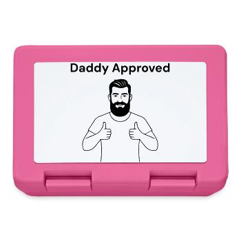 Dad says: Daddy Approved - Lunchbox - pink - Front